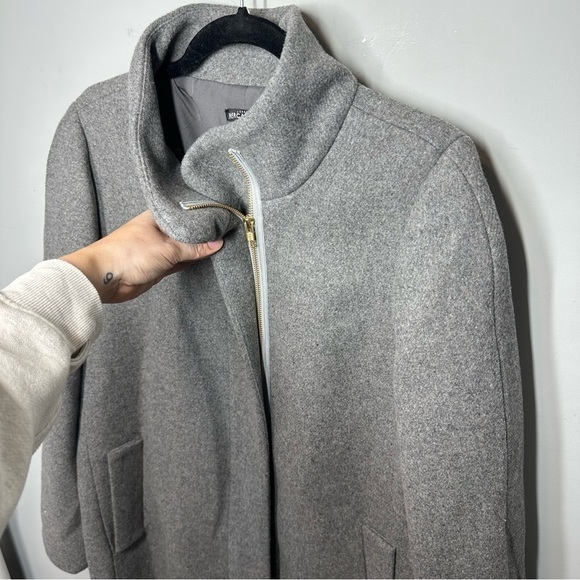 J.Crew Mercantile Classic Wool Cocoon Coat Gray - Picture 4 of 6